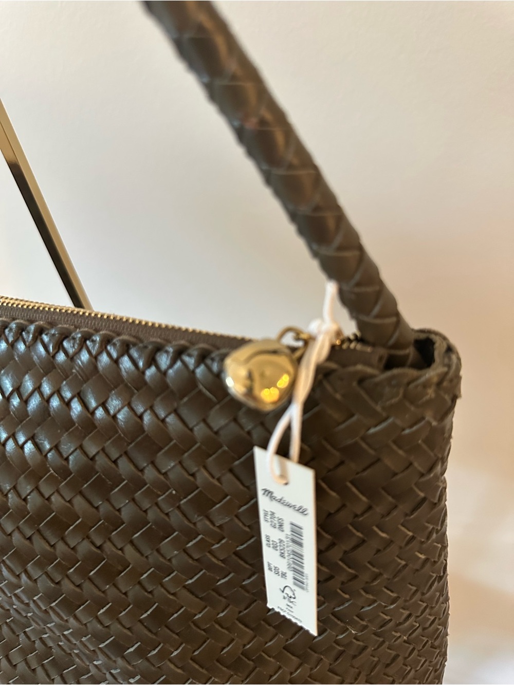 Madewell - the Signature Woven Leather Collection- faded olive leather shoulder - Picture 4 of 10